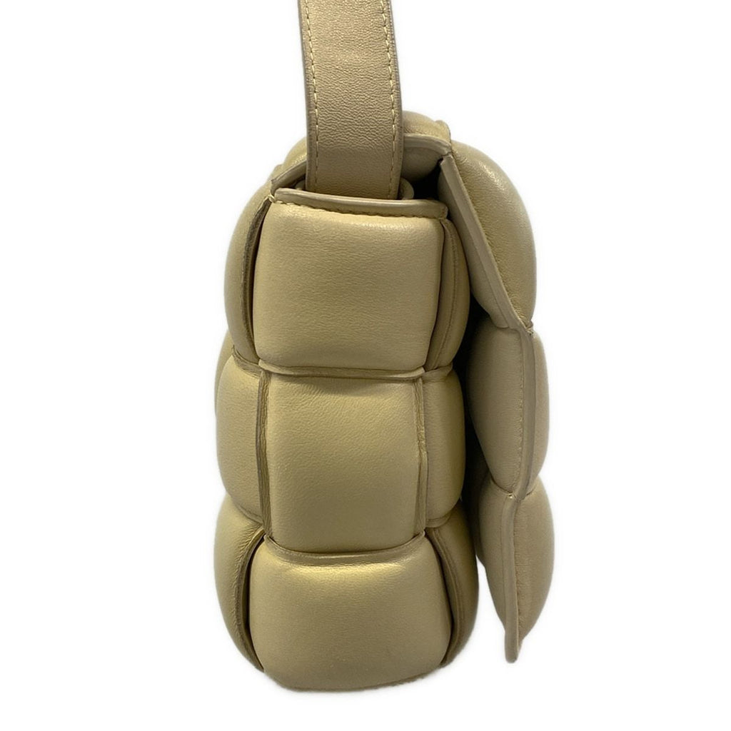 Bottega Veneta Shoulder Bag Padded Cassette Beige Leather — view 2