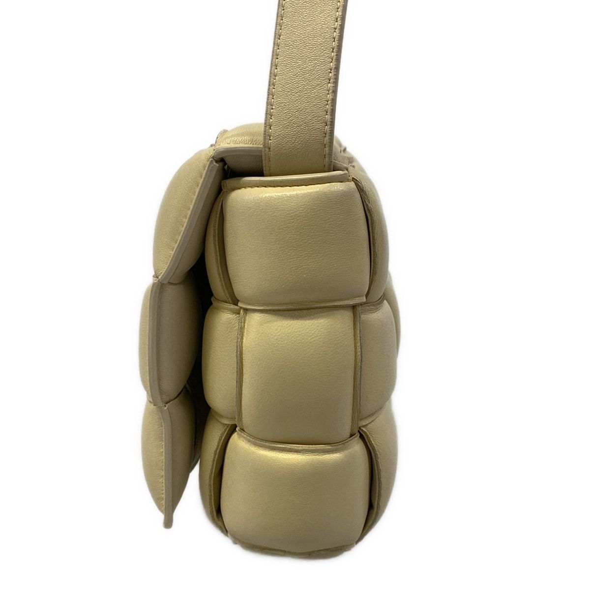 Bottega Veneta Shoulder Bag Padded Cassette Beige Leather — view 4