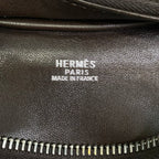 Hermes Shoulder Bag Kaka Wet Dark Brown Leather — view 8