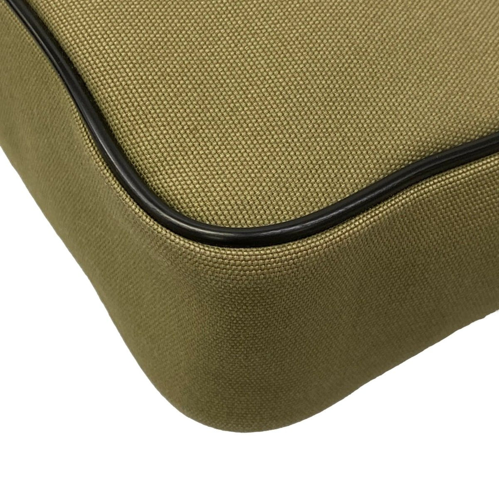 Saint Laurent Paris Shoulder Bag Camp Khaki Black Leather — view 6