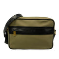 Saint Laurent Paris Shoulder Bag Camp Khaki Black Leather