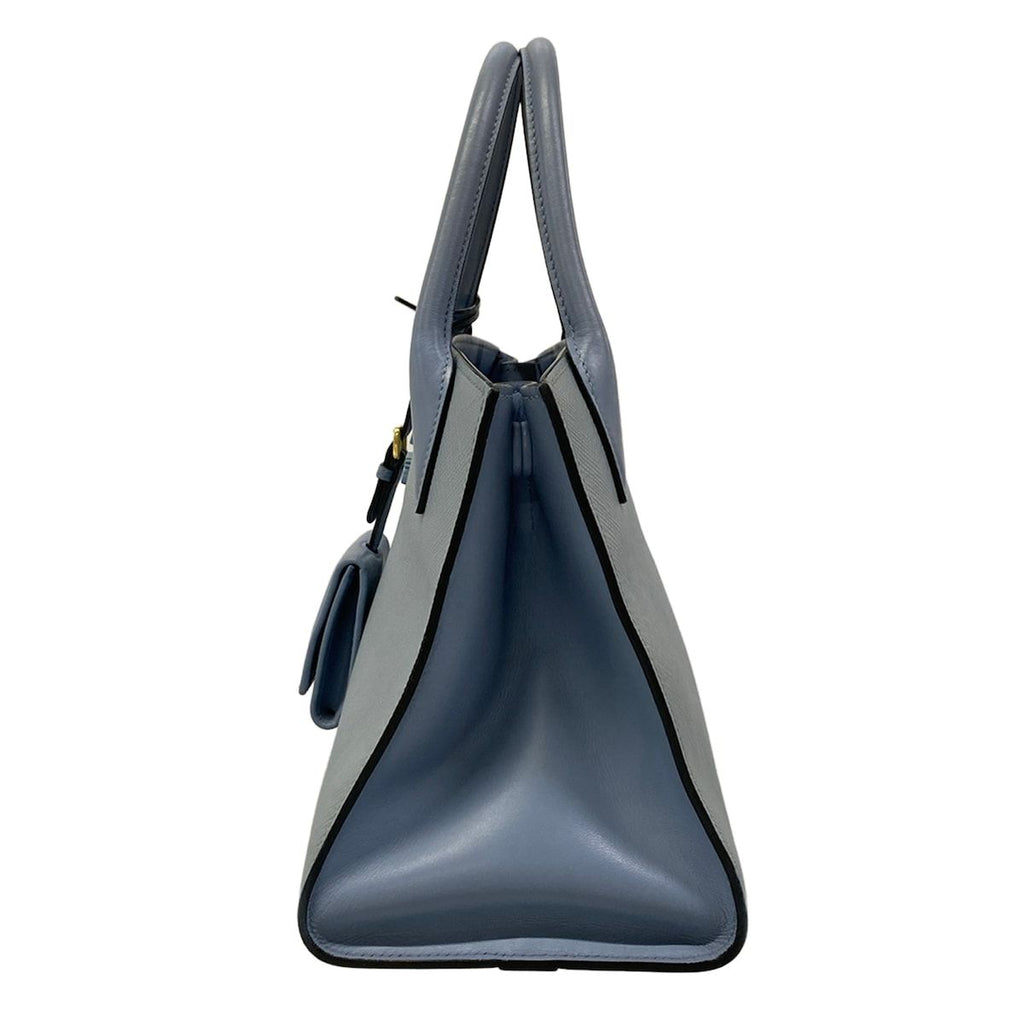 Prada Tote Bag Light Blue Leather — view 4