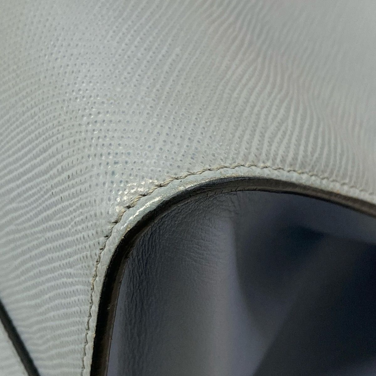 Prada Tote Bag Light Blue Leather — view 6