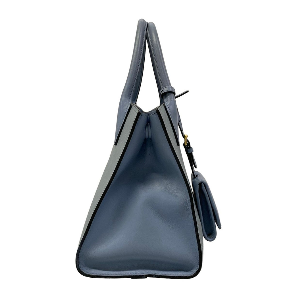 Prada Tote Bag Light Blue Leather — view 2
