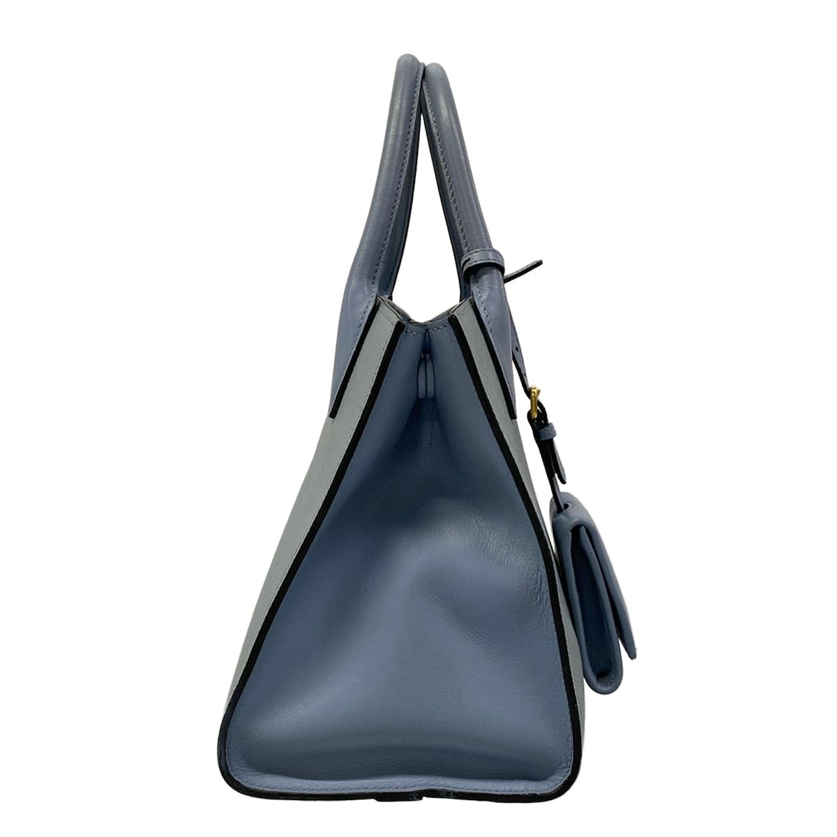 Prada Tote Bag Light Blue Leather — view 2