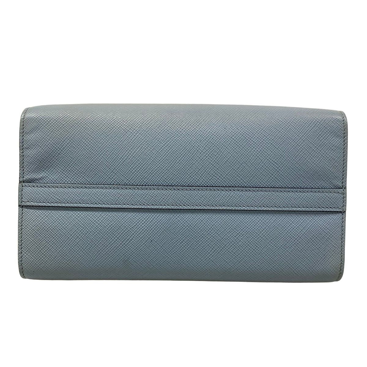 Prada Tote Bag Light Blue Leather — view 5