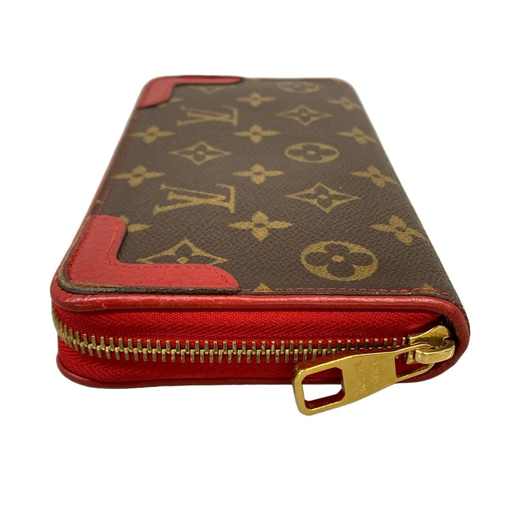 Louis Vuitton Wallet Monogram Zippy Retiro Cerise Leather — view 8