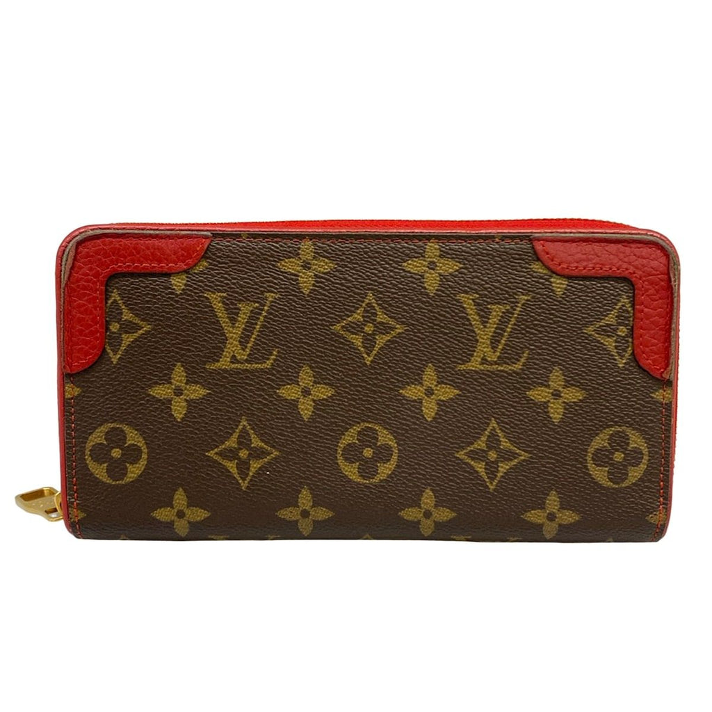 Louis Vuitton Wallet Monogram Zippy Retiro Cerise Leather