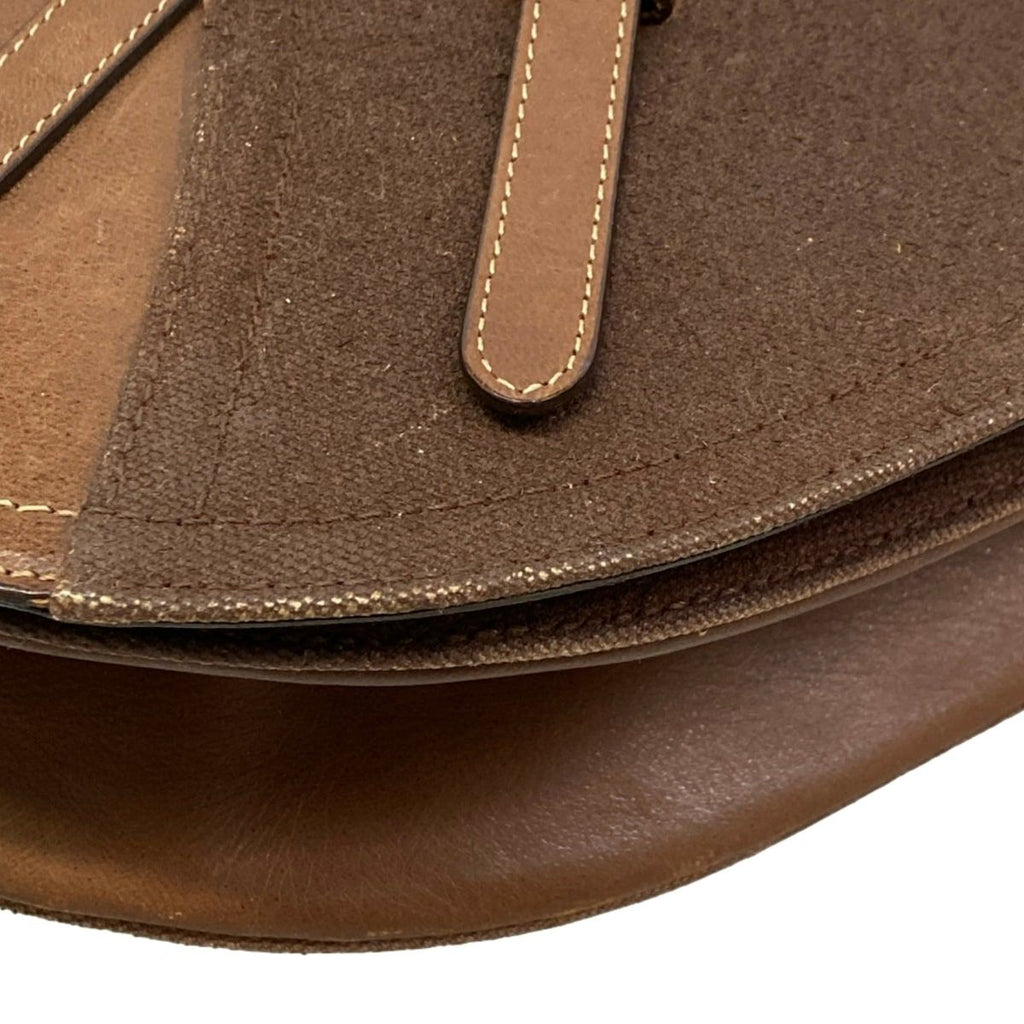 Dior Shoulder Bag Saddle Brown Leather — view 6