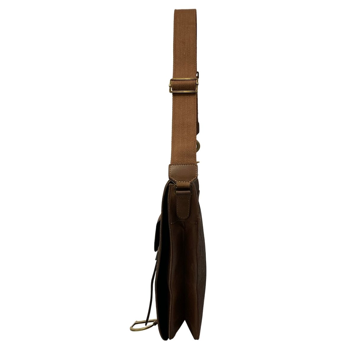 Dior Shoulder Bag Saddle Brown Leather — view 4