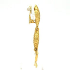 Chanel Earrings Gold Ribbon — view 2