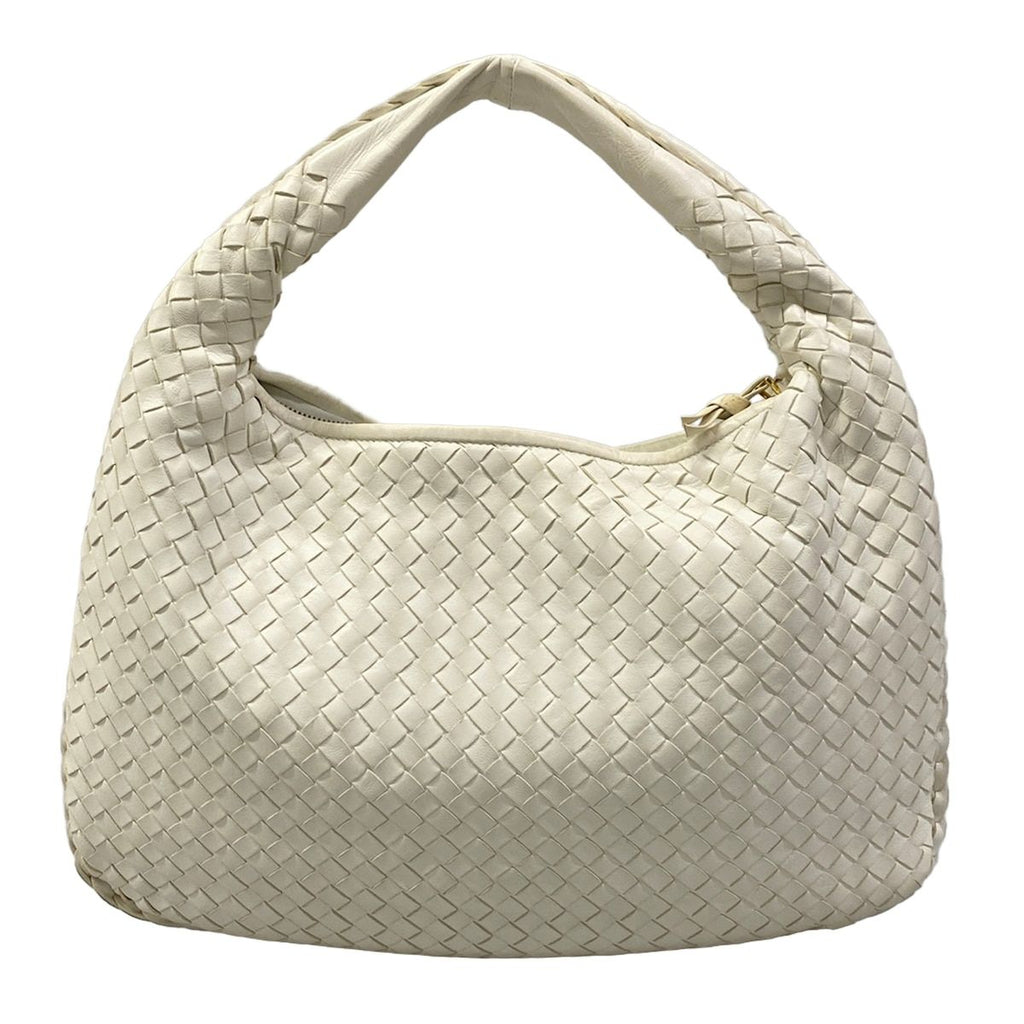Bottega Veneta Shoulder Bag Intrecciato White Leather — view 3