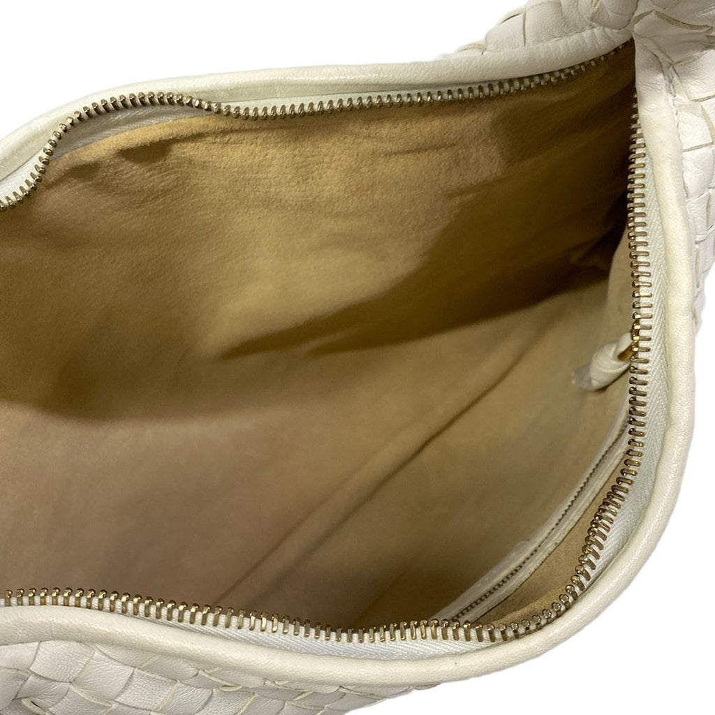 Bottega Veneta Shoulder Bag Intrecciato White Leather — view 7