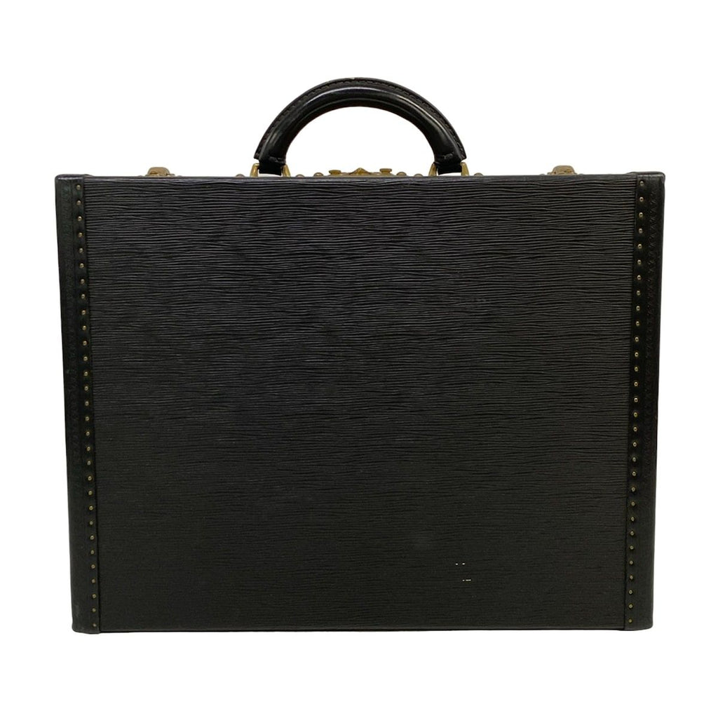 Louis Vuitton Attache Case Epi President Noir Leather Handbag