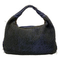 Bottega Veneta Shoulder Bag Intrecciato Navy Leather