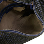 Bottega Veneta Shoulder Bag Intrecciato Navy Leather — view 7