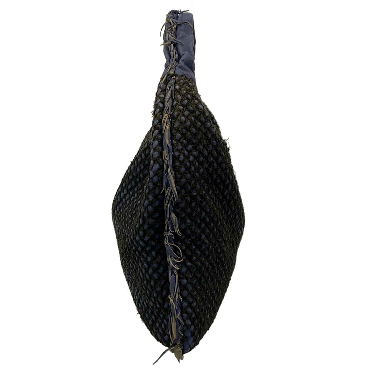 Bottega Veneta Shoulder Bag Intrecciato Navy Leather — view 4