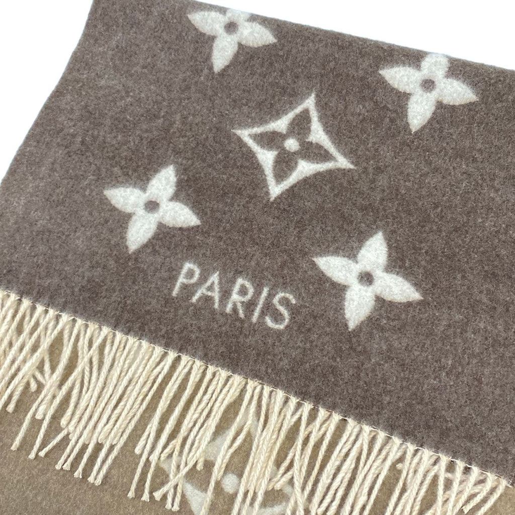 Louis Vuitton Scarf Echarpe Reykjavik Gradient Beige Cashmere — view 5