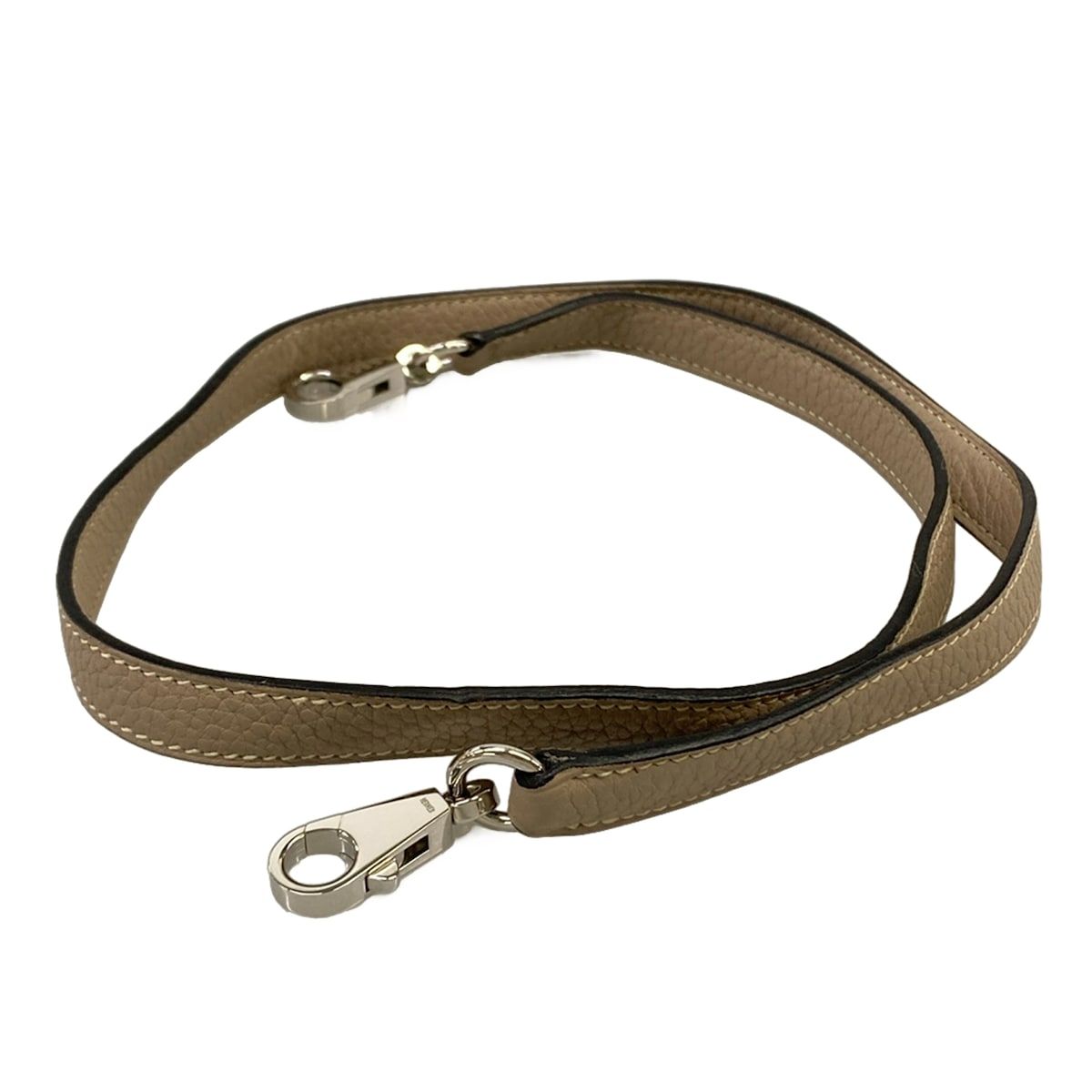 Hermes Shoulder Strap Gray Kelly Bolide Silver