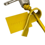 Dior Key Holder Snail Bag Charm Dark Yellow Black Silver Leather — view 4
