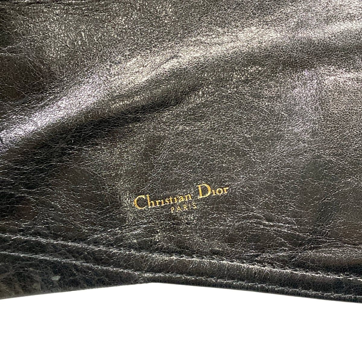 Dior Belt Saddle Black Gold Leather — view 5