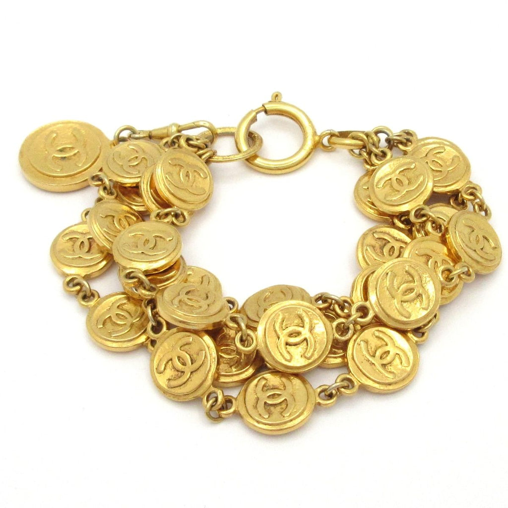 Chanel Bracelet CC Logo Gold Coin