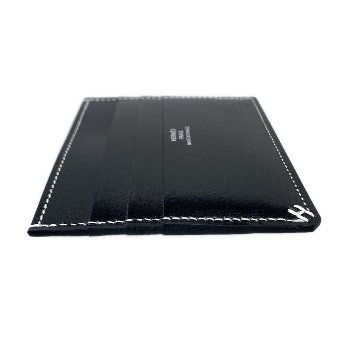 Hermes Card Case H Sellier Black — view 7