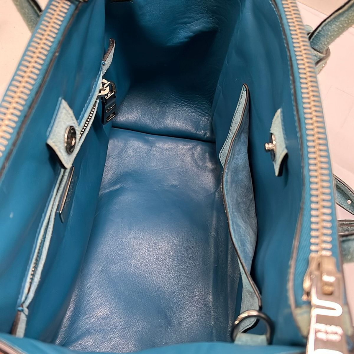 Prada Tote Bag Light Blue — view 7