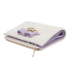 Dior Bifold Wallet Lady Dior Dahlia Cannage Lambskin White — view 2