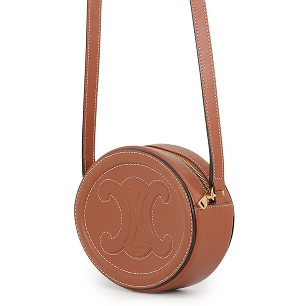 Celine Shoulder Bag Oval Perth Cuir Triomphe Calfskin — view 2