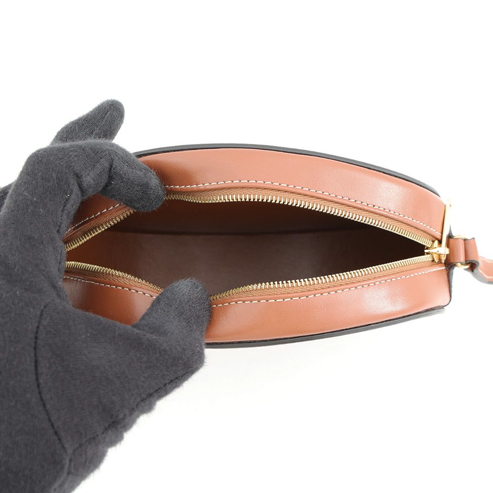 Celine Shoulder Bag Oval Perth Cuir Triomphe Calfskin — view 5