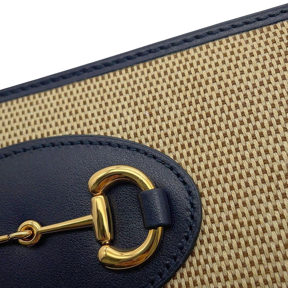 Gucci Wallet Horsebit 1955 Zip Around Canvas Leather — view 5