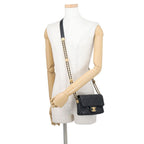 Chanel Chain Shoulder Bag Quilted CC Logo Coin Motif Caviar Leather Black — view 4