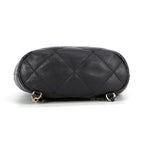 Chanel Backpack Quilted CC Logo Lambskin Black — view 3