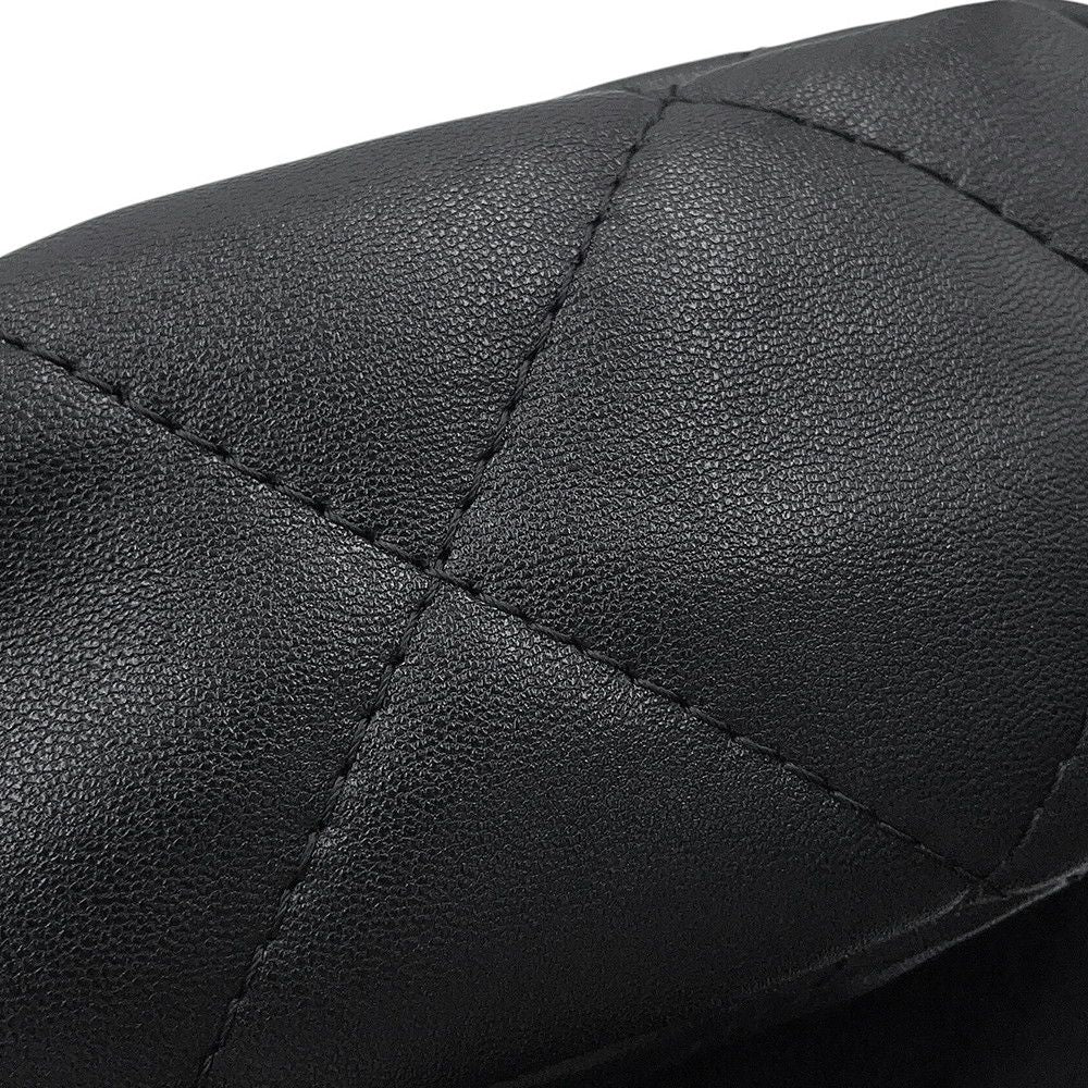 Chanel Backpack Quilted CC Logo Lambskin Black — view 8