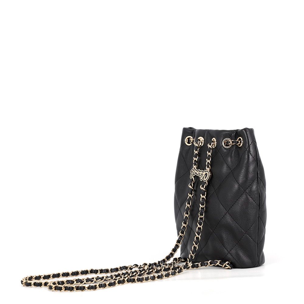 Chanel Backpack Quilted CC Logo Lambskin Black — view 2