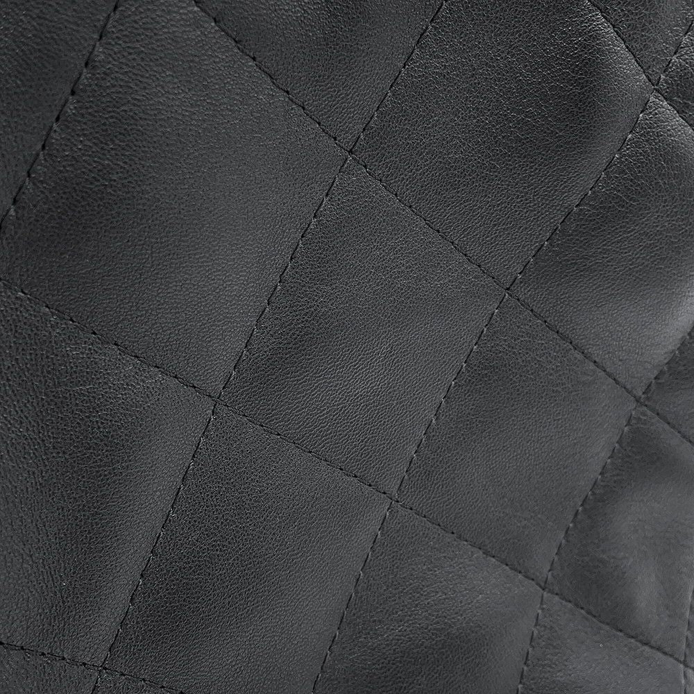 Chanel Backpack Quilted CC Logo Lambskin Black — view 6