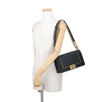 Chanel Chain Shoulder Bag Boy CC Logo Caviar Leather — view 4
