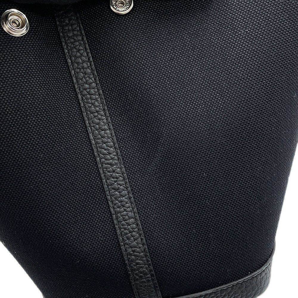 Hermes Tote Bag Garden Party TPM Black Silver Toile H Negonda — view 7