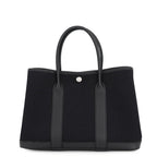 Hermes Tote Bag Garden Party TPM Black Silver Toile H Negonda