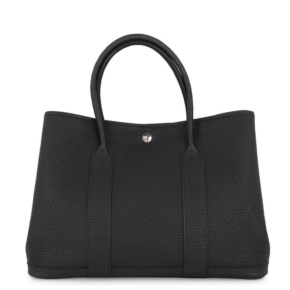 Hermes Tote Bag Garden Party PM Black Silver Negonda