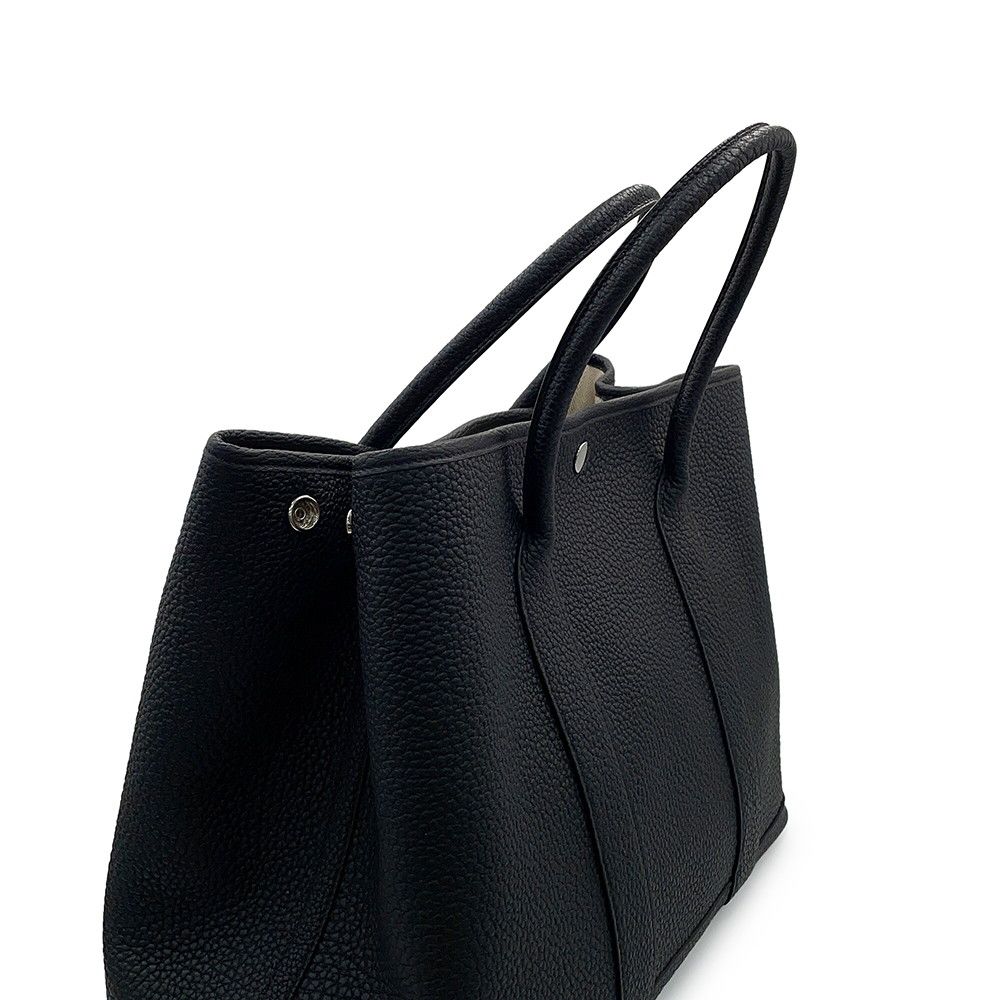 Hermes Tote Bag Garden Party PM Black Silver Negonda — view 6