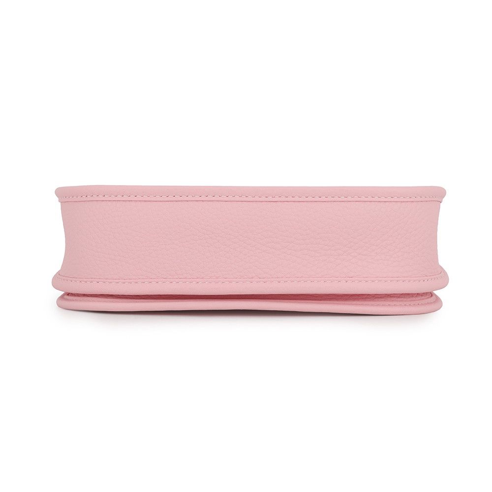 Hermes Shoulder Bag Evelyne 3 23 Rose Sakura Silver Taurillon Clemence — view 3