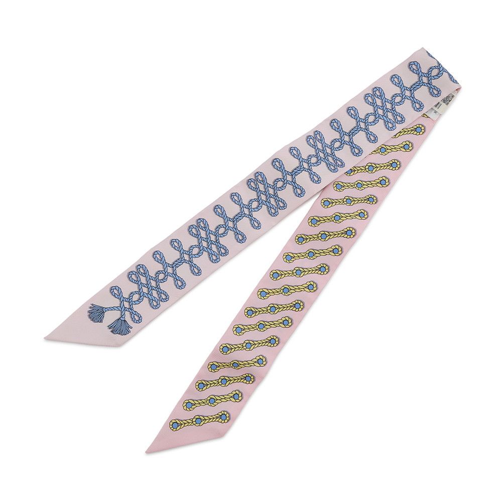 Hermes Scarf Twilly Bands and Brandenburgs Galons Et Brandebourgs Silk Twill SS — view 2