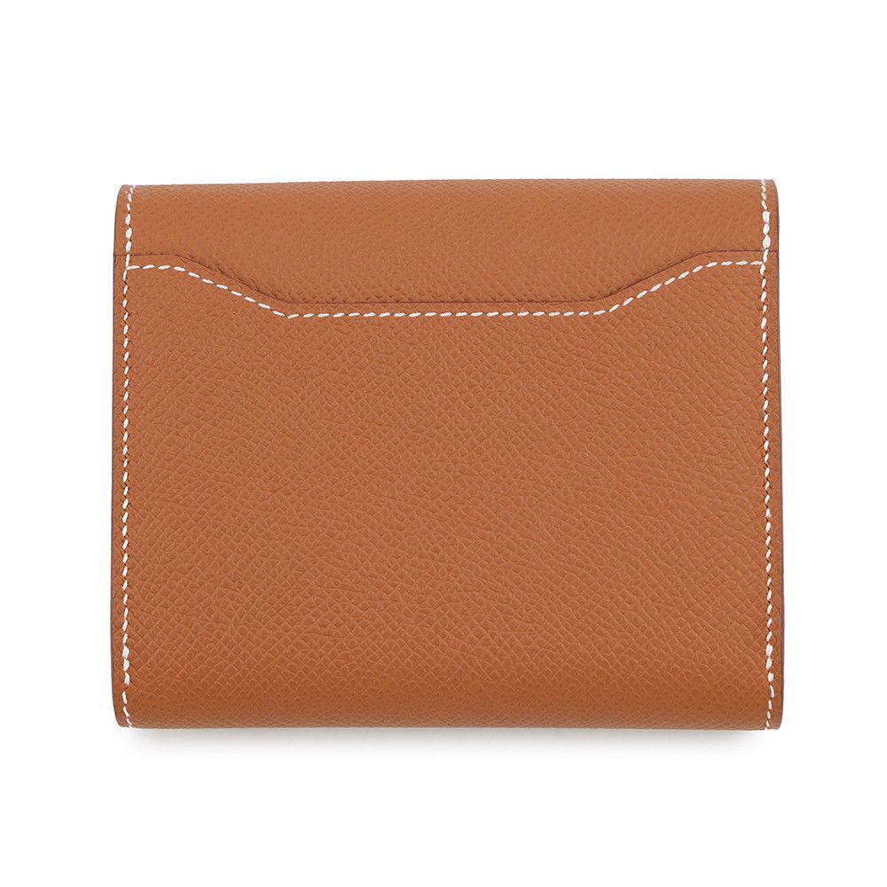 Hermes Wallet Maillon Compact Gold Epsom Card Case — view 3