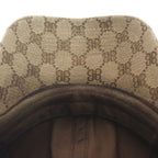 Gucci the Hacker Project Canvas Baseball Cap Hat Beige — view 6