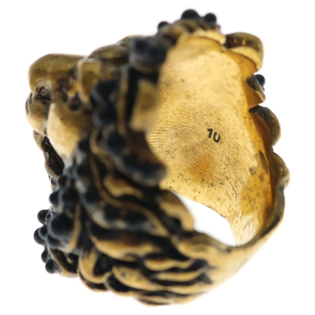 Gucci Lion Head Ring Stone Eye Gold — view 4