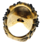 Gucci Lion Head Ring Stone Eye Gold — view 5