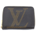 Louis Vuitton Monogram Giant Zippy Coin Purse Wallet Brown