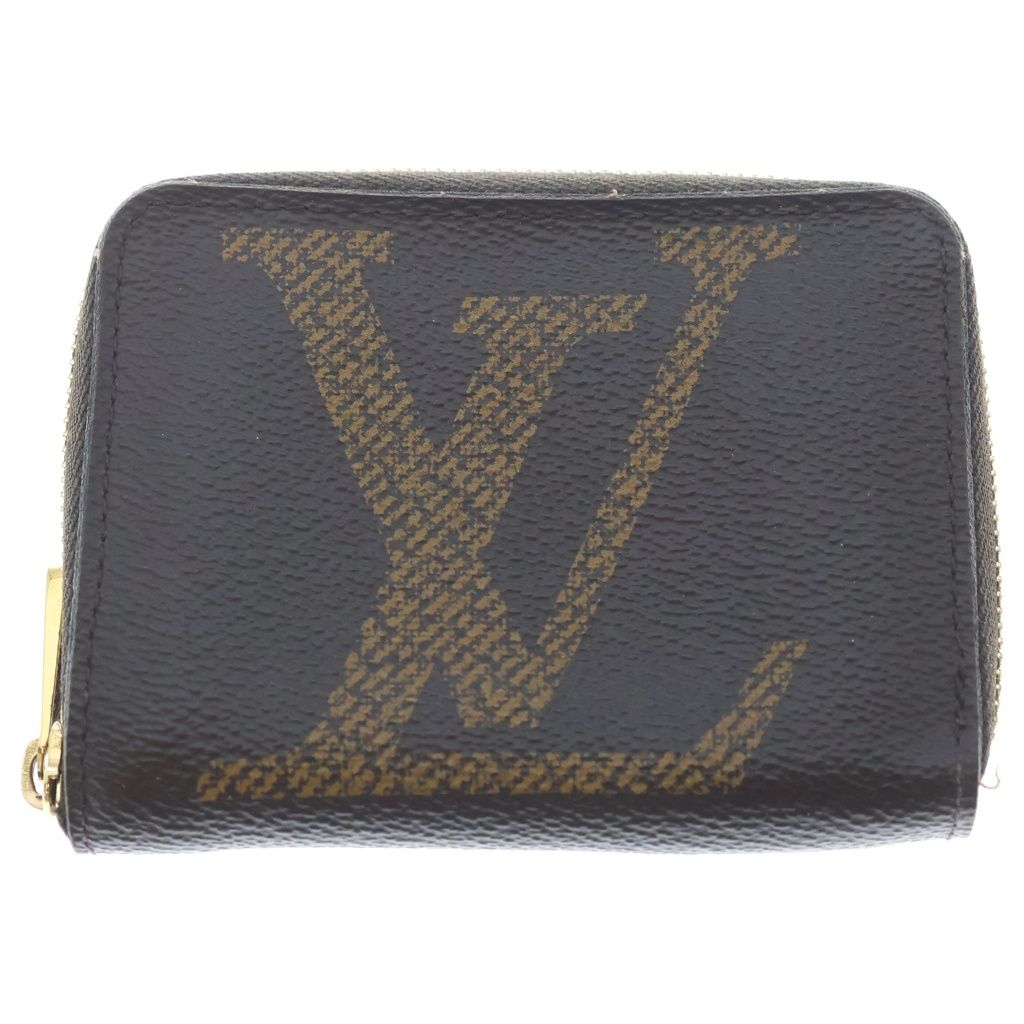 Louis Vuitton Monogram Giant Zippy Coin Purse Wallet Brown